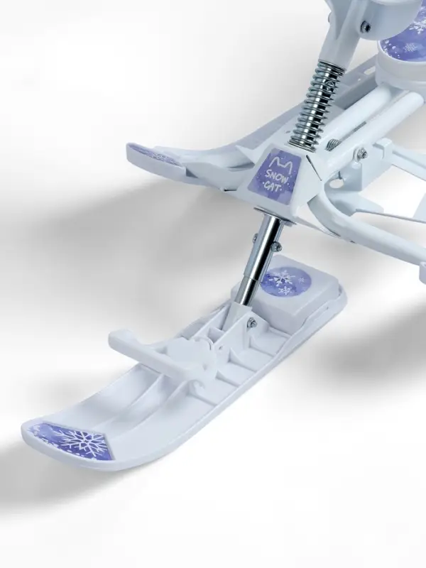 Снегокат растущий &laquo;Зимняя сказка&raquo; Snow Cat, со спинкой, белый