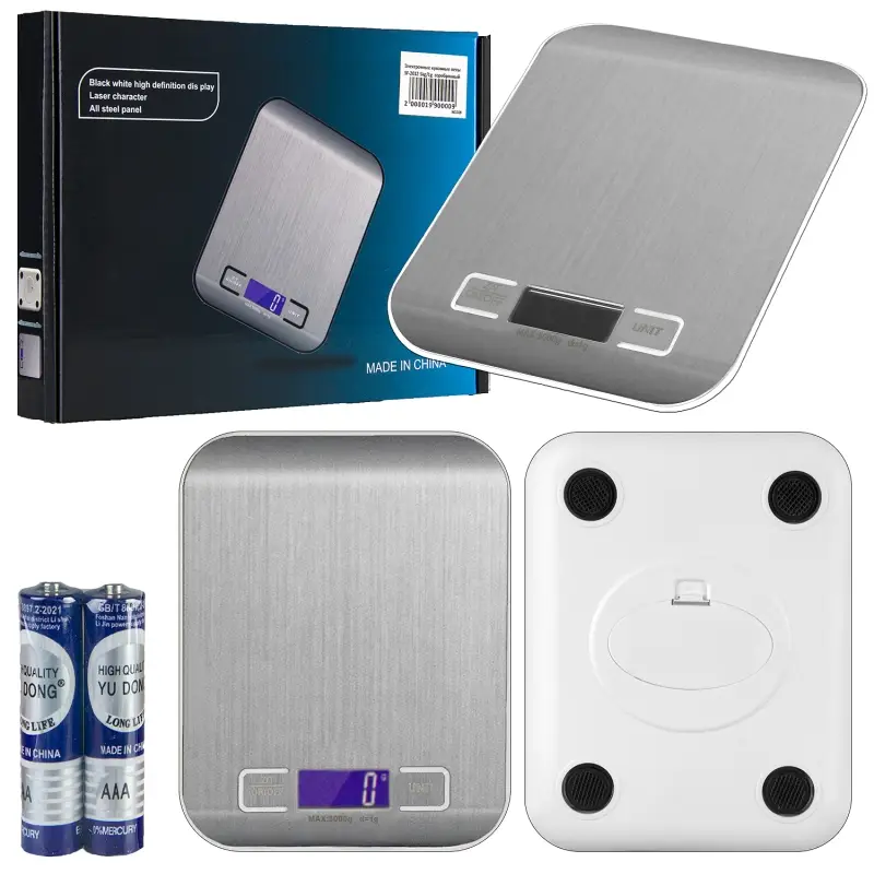 Электронные кухонные весы SF-2012 5kg/1g серебрянный (40шт./кор) Электронные кухонные весы SF-2012 5kg/1g серебрянный (40шт./кор)