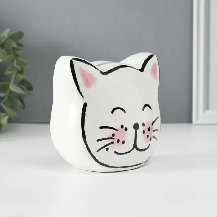 Копилка для денег &laquo;Милая кошечка&raquo;, керамика, 8.2&times;12.7&times;11.4 см