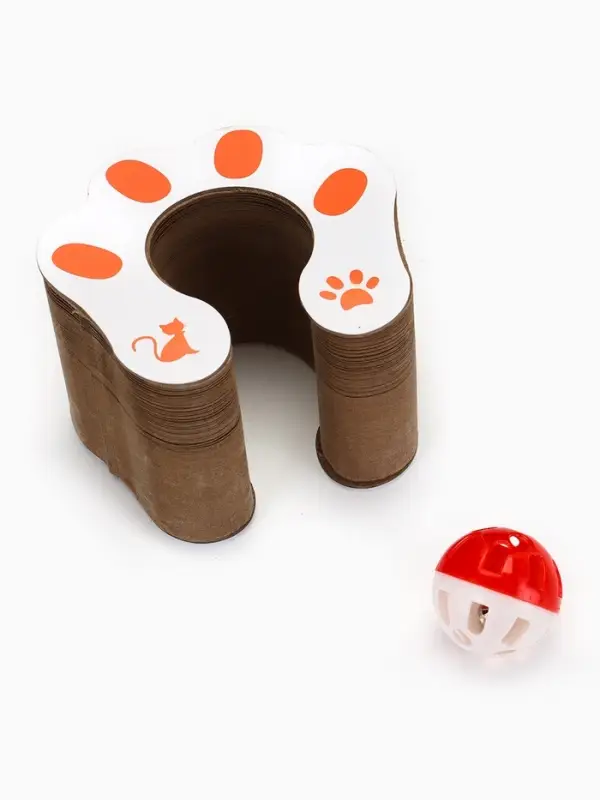 Когтеточка - игрушка Когтеточка - игрушка "Пижон" из гофрокартона "Бублик", 11 х 11 х 7 см