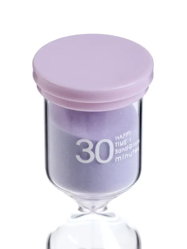 Часы песочные Happy time, на 30 минут, 4.4&times;12.6 см, сиреневые