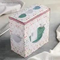 Блюдо керамическое &laquo;Птичка на листочке&raquo;, 15.5&times;15.5 см, голубое