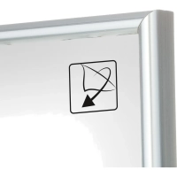 Рамка А4 21х30 см Комус/ATTACHE пластиковый багет 10мм серебристая