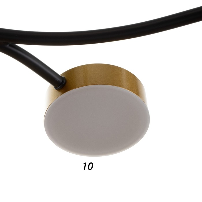 Люстра с ПДУ 2299/7GD LED 136Вт 3000-6000К золото 77х77х18 см BayerLux