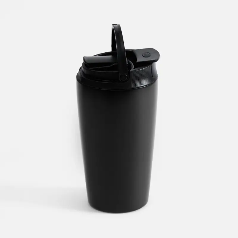 Термостакан с двумя поильниками Duetta, черный Термостакан с двумя поильниками Duetta, черный