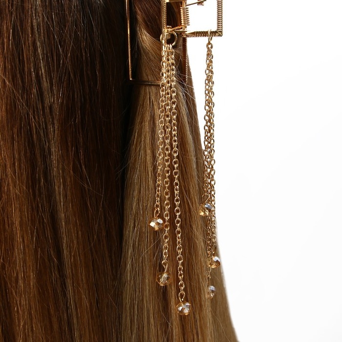 Краб для волос с цепочкой «You are beautiful», 14 х 6 х 3 см Краб для волос с цепочкой «You are beautiful», 14 х 6 х 3 см