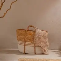 Корзина для белья плетеная SL Home Orden, хлопок, гиацинт, 42&times;24&times;35 см