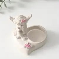 Фигурка - подсвечник на 1 свечу &laquo;Ангел на сердце&raquo;, 8&times;7&times;7.5 см, перламутр