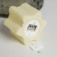 Светодиодная фигура &laquo;Снежинка&raquo; 7&times;8.5&times;8 см, пластик, от батареек AG13&times;3, свечение тёплое белое