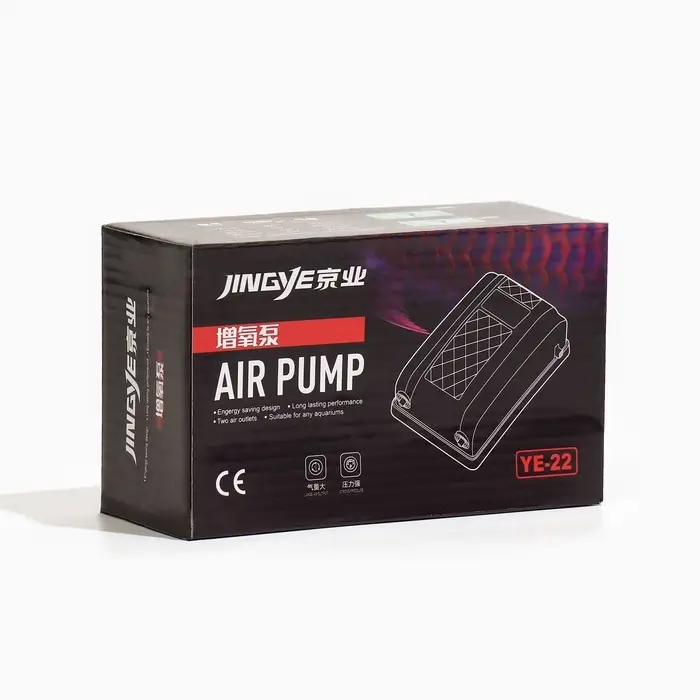 Компрессор воздушный JINGYE YE-22, 2&times;4 л/мин, 5 Вт