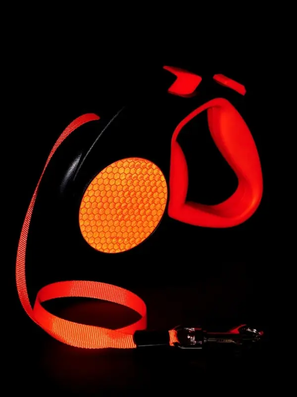 Рулетка &laquo;Пижон&raquo; светоотражающая, 5 м, до 30 кг, лента, прорезиненная ручка, оранжевая