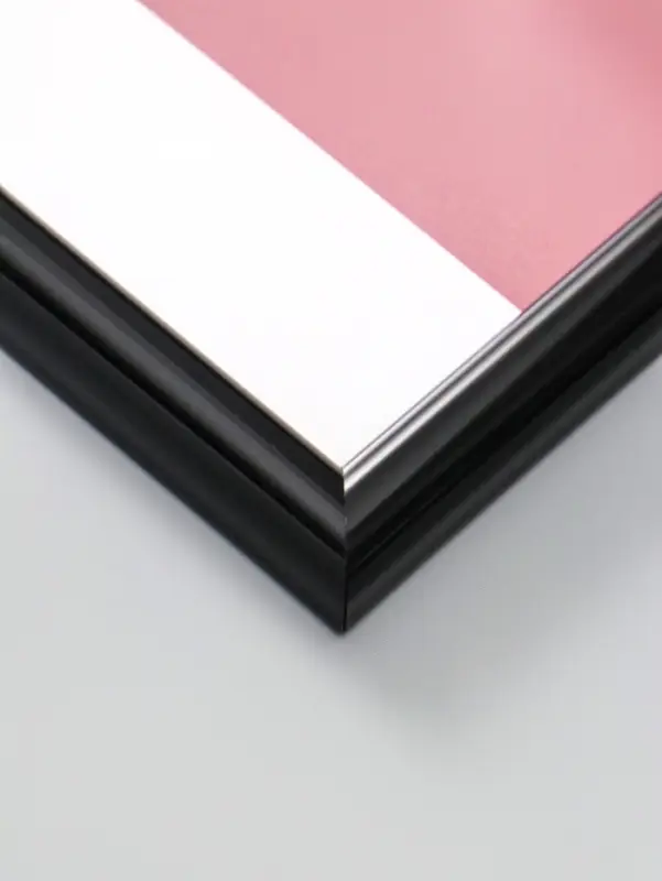 Фоторамка для фото 30х40 см "Oframe", пластик, чёрный, (пластиковый экран)