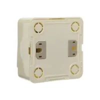 Выключатель Luazon Lighting "Лига", 10 А, 2 клавиши, накладной, бежевый