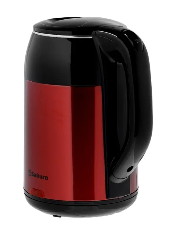 Чайник электрический Sakura SA-2168MBR, 1.8 л, металлический, чёрно-красный Чайник электрический Sakura SA-2168MBR, 1.8 л, металлический, чёрно-красный