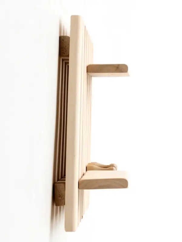 Полка - вешалка "Зебра" 3 крючка 84х33х12 см