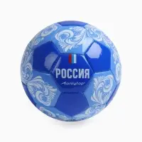 Футбольный мяч ONLYTOP &laquo;Россия&raquo;, машинная сшивка, 32 панели, р. 5, PVC