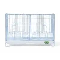 Клетка для птиц пролётная укомплектованная Bd=5/2w, 62&times;27&times;40 см, белая