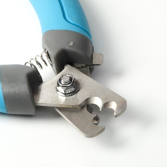 Когтерез боковой с 2 отверстиями, большой, голубой Когтерез боковой с 2 отверстиями, большой, голубой