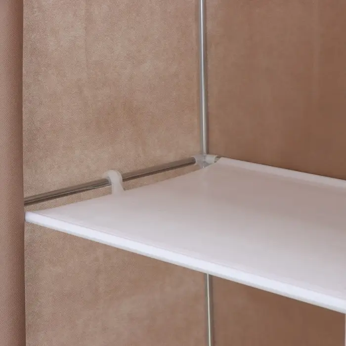 Шкаф тканевый каркасный, складной LaDо́m, 70&times;45&times;150 см, бежевый