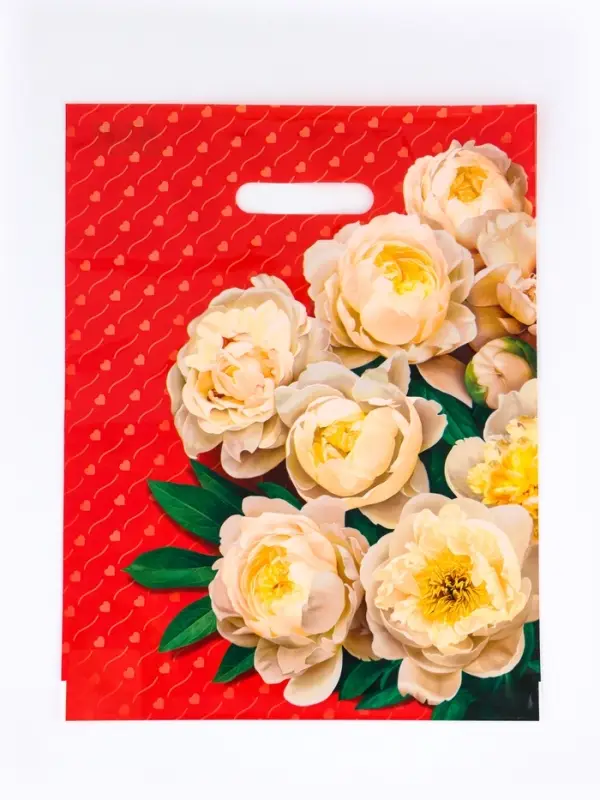 Пакет подарочный &laquo;Чувства&raquo; полиэтиленовый с вырубной ручкой, ламинированный 31&times;40 см, 30 мкм