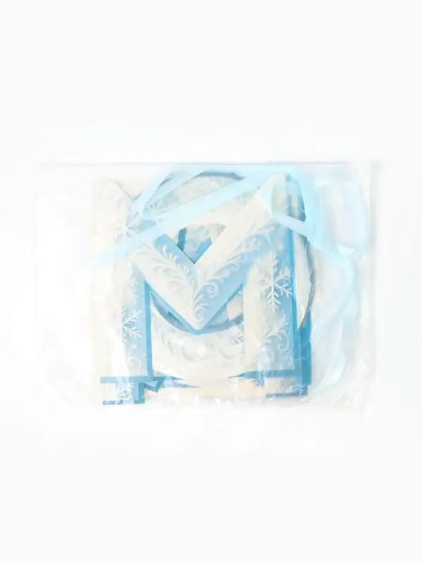 Гирлянда на ленте «С Новым Годом!», снежная, 130 см Гирлянда на ленте «С Новым Годом!», снежная, 130 см