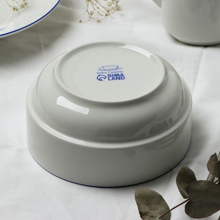 Тарелка глубокая керамическая «Ласточка», 14.6 х 7.5 см, 800 мл, цвет белый Тарелка глубокая керамическая «Ласточка», 14.6 х 7.5 см, 800 мл, цвет белый