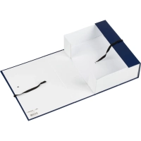 Папка архивная 100 мм,винил, син.