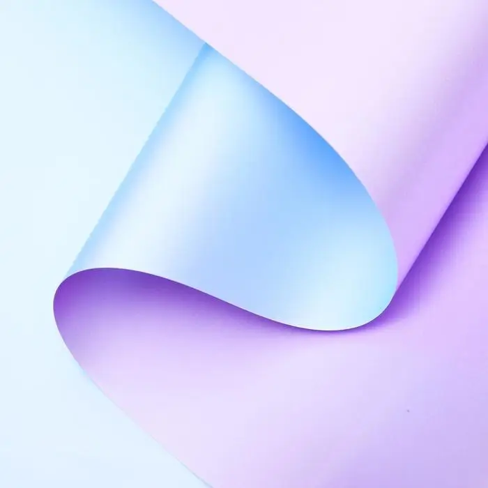 Пленка для цветов &laquo;Двухцветная&raquo; васильковый, лаванда, 0.58&times;10 м