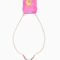 Бусы детские "Выбражулька" бисер, цветок, 41 см, белые в золоте