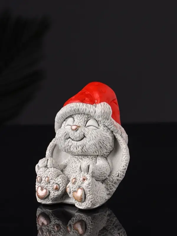 Фигура Фигура "Кролик в колпаке" 7 см, серый