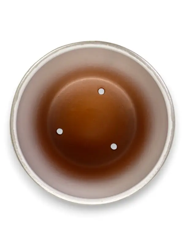 Горшок цветочный с поддоном 2,6 л, d18/h16 см белый керамика, Горшок цветочный с поддоном 2,6 л, d18/h16 см белый керамика, "Венера" (М)