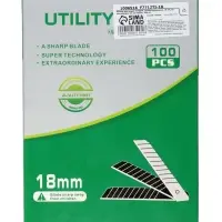 Лезвия для ножей ТУНДРА, сегментированные, 18 мм, 10 контейнеров по 10 лезвий, 100 шт.