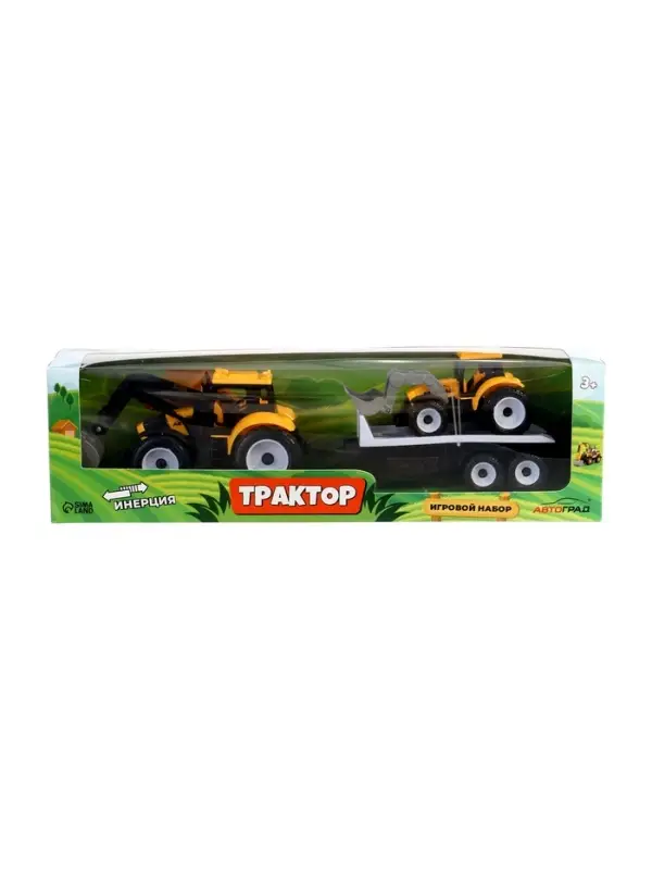 Трактор инерционный &laquo;Фермер&raquo;, с прицепом и трактором