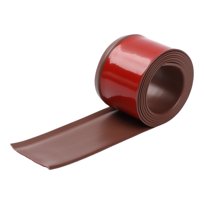 Плинтус ПВХ самоклеящийся, 200см/8см, коричневый Плинтус ПВХ самоклеящийся, 200см/8см, коричневый