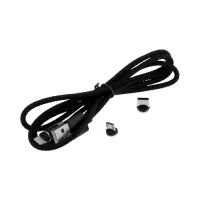 Кабель D09E,3 в 1, Type-C-microUSB-Lightning, 1м, зарядка+передача данных,магнитный,черный Кабель D09E,3 в 1, Type-C-microUSB-Lightning, 1м, зарядка+передача данных,магнитный,черный