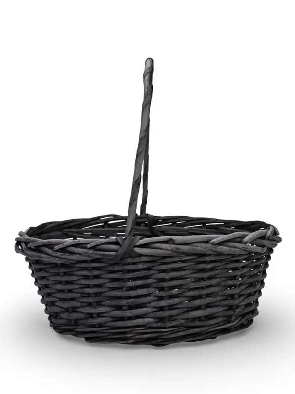 Набор корзин 3 шт ИВА 36x36x14 30x30x12 25x25x11 см ПЛЕТ ручка h=23/20/17 см