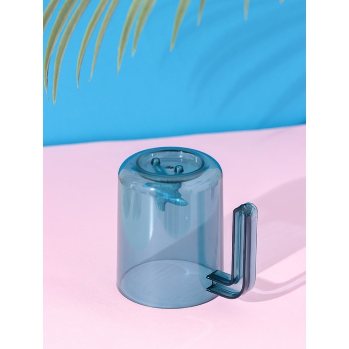 Кружка пластиковая Доляна «Звезда», 350 мл, цвет бирюзовый Кружка пластиковая Доляна «Звезда», 350 мл, цвет бирюзовый