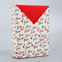 Коробка подарочная складная, упаковка, «Love», 21 х 15 х 5 см
