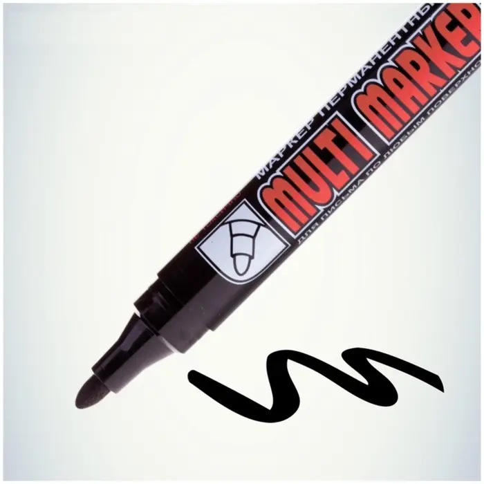 Маркер перманентный Crown. Multi Marker CPM-800, чёрный, узел 3.0 мм