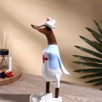 Сувенир &laquo;Утка Медсестра&raquo;, дерево, 13&times;9&times;27 см