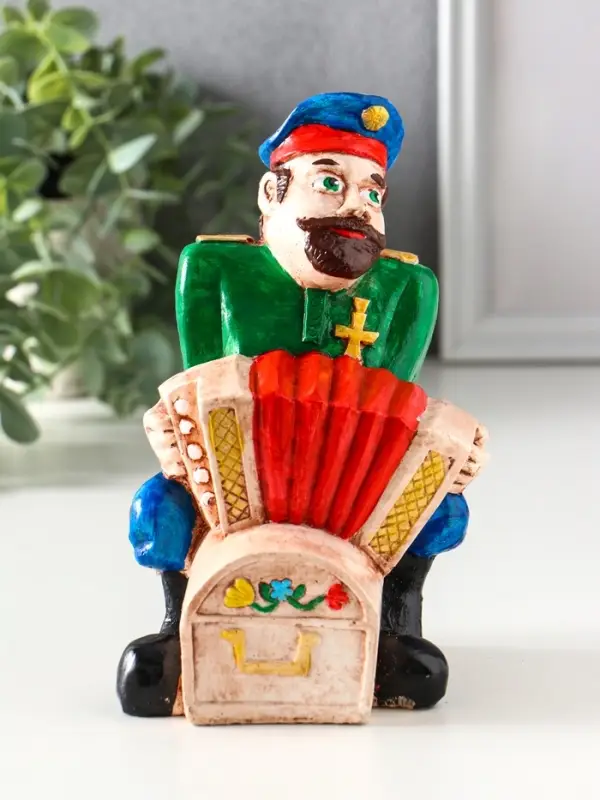 Копилка "Казак гармонист" 17,5х11х10,5 см
