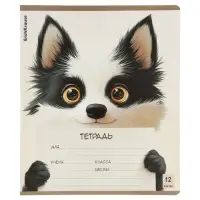 Тетрадь 12 листов в клетку ErichKrause Note Friends, МИКС