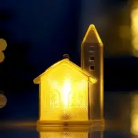 Световая фигура "Домик", 8x5 см, 1 LED, LR1130x3, Т/БЕЛЫЙ