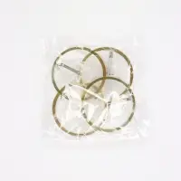 Крючки самоклеящиеся Доляна Gold, 4 шт., 6&times;6&times;2 см, прозрачные