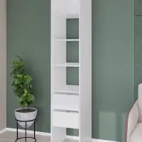 Стеллаж модульной гардеробной системы «Модус», 2090×400×520 мм, цвет белый Стеллаж модульной гардеробной системы «Модус», 2090×400×520 мм, цвет белый