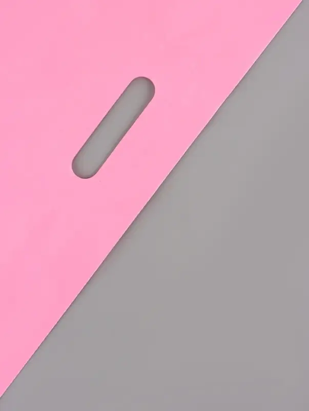 Пакет полиэтиленовый с вырубной ручкой, Розовый 50&times;60 См, 70 мкм