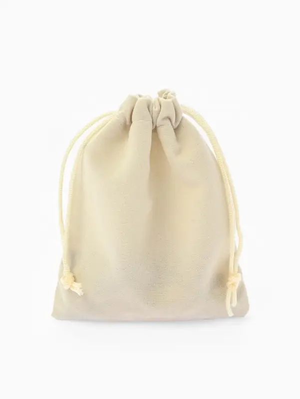 Набор мешочков бархатных 50 шт., 10&times;12 см, бежевый