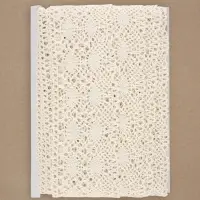 Кружево вязаное, 70 мм, 10&plusmn;1 м, бежевое