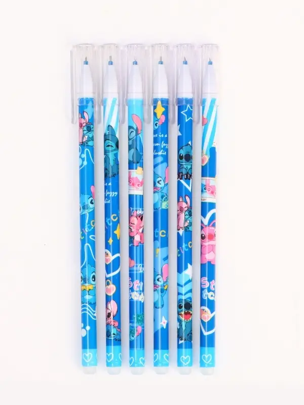 Ручка пиши-стирай с колпачком Ручка пиши-стирай с колпачком "Стич", синяя паста 0.5 мм