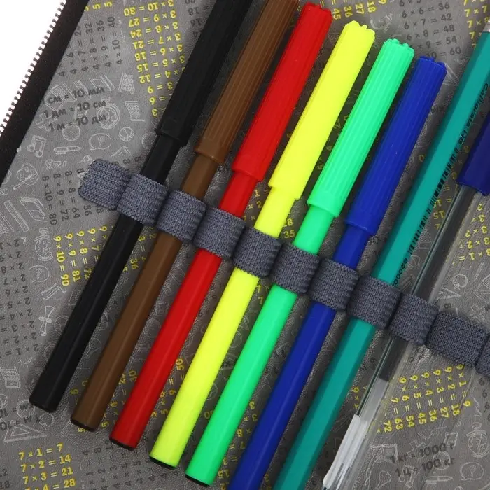 Пенал 2 секции, 125 х 205 мм, с наполнением 23 предмета, Calligrata Пенал 2 секции, 125 х 205 мм, с наполнением 23 предмета, Calligrata "Пиксели" ламинированный картон, 30П26/2/set